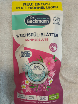 DR. BECKMANN MAGICZNE CHUSTECZKI ZMIĘKCZACZ DO PRANIA 28PRAŃ. Z NIEMIEC