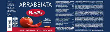 Sos Barilla Arrabbiata Barilla 400 g