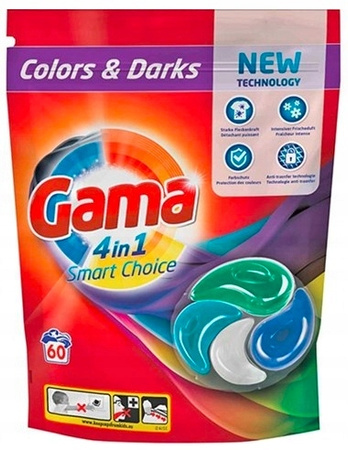 Gama Kapsułki do prania 4w1 60szt Color