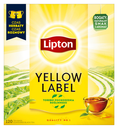 Herbata ekspresowa LIPTON YELLOW LABEL 120 torebek ZESTAW 3 SZT.