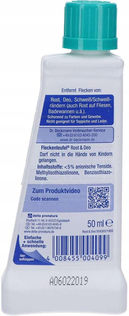Odplamiacz w płynie Dr. Beckmann 0,05 l 0,07 kg