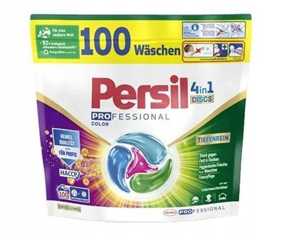 PERSIL DISCS 4in1 PROFESSIONAL CAPS KAPSUŁKI DO PRANIA COLOR 100SZT!