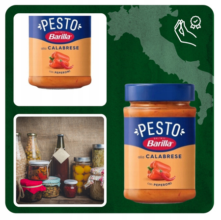 Pesto z papryką i serem Barilla 190 g
