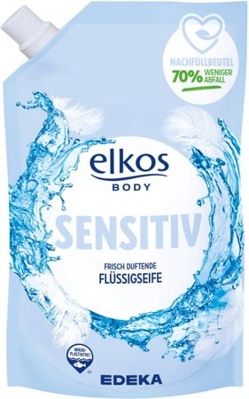 Elkos Sensitive Mydło w Płynie uzupełniacz 1000ml