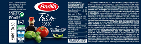 Sos Barilla Pesto Rosso 200g