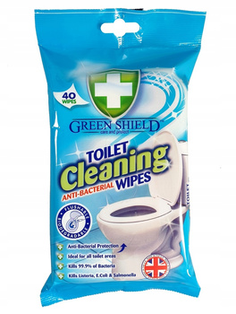 Chusteczki nawilżane celuloza Green Shield w opakowaniu 40 szt. biały