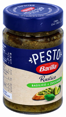 Barilla Pesto Bazylia Cukinia sos do makaronu grzanek 200g włoski