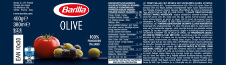 Barilla Olive Sos pomidorowy z oliwkami 400 g Barilla 400 g