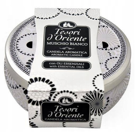 Tesori d’Oriente Świeca zapachowa Białe Piżmo 1 szt. 200g