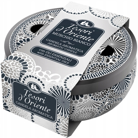 Tesori d’Oriente Świeca zapachowa Białe Piżmo 1 szt. 200g