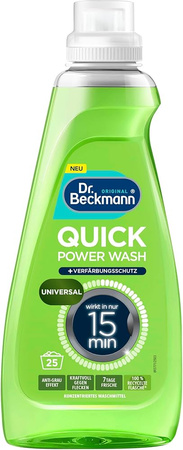 DR BECKMANN QUICK POWER WASH 25WL / 800 ML UNIVERSAL DE – żel do prania