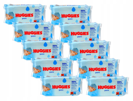 Chusteczki nawilżane HUGGIES Pure 10szt