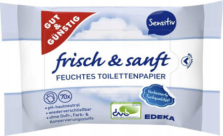 G&G Nawilżany papier toaletowy 70 szt