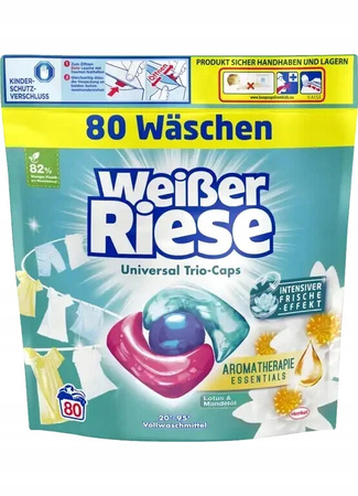 Kapsułki do prania Weisser Riese Universal Trio-Caps lotos 80 szt.
