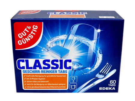 Tabletki do zmywarki classic (standardowe) G&G 60 szt.