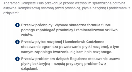 Theramed Complete Plus Pasta do Zębów z Fluorem Potrójna Ochrona 100ml