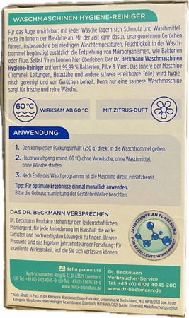 Proszek do czyszczenia pralki Dr. Beckmann 250 g