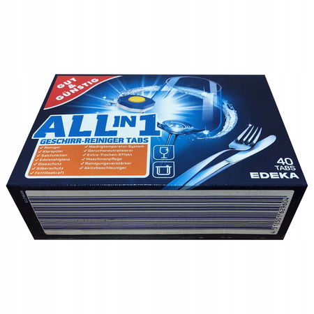 Tabletki do zmywarki all in one (wszystko w jednym) G&G 40 szt.