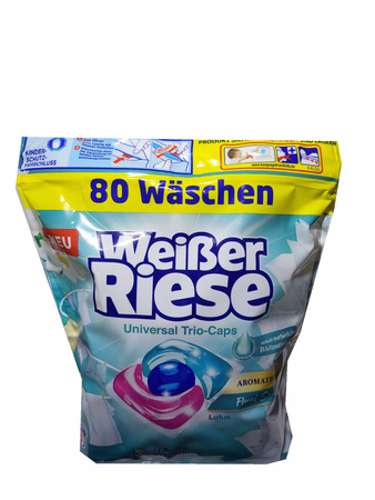 Kapsułki do prania Weisser Riese Universal Trio-Caps lotos 80 szt.