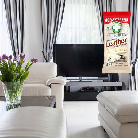 Chusteczki nawilżane wiskoza Green Shield w opakowaniu 70 szt. biały