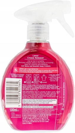 Żelazko w sprayu Lenor Crease Rubin Jaśmin 500 ml UK