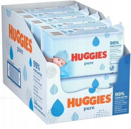 Chusteczki nawilżane HUGGIES Pure 10szt