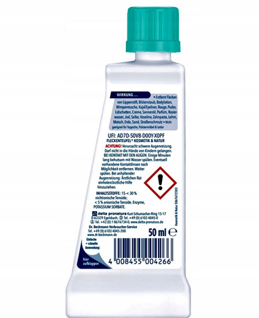 Odplamiacz Precyzyjny Punktowy Dr. Beckmann Kosmetyki Ziemia 50ml NIEMIECKI