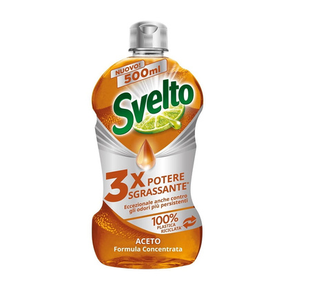 Svelto Koncentrat do Mycia Naczyń Ocet 500 ml Bezpieczny dla Rąk