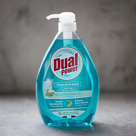 DUAL POWER PŁYN DO NACZYŃ 1000ML BICARBONATO SODA /NIEBIESKI/