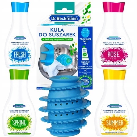 Dr Beckmann kula do suszarek + zestaw MIX 4 zapachów perfum
