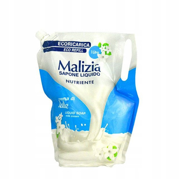 Malizia Crema di Latte 1000ml mydło z płynie zapas