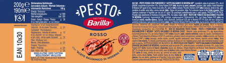 Sos Barilla Pesto Rosso 200g