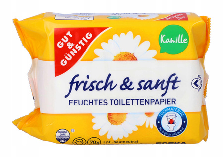 Papier nawilżony zapachowy Gut&Gunstig 70 szt.