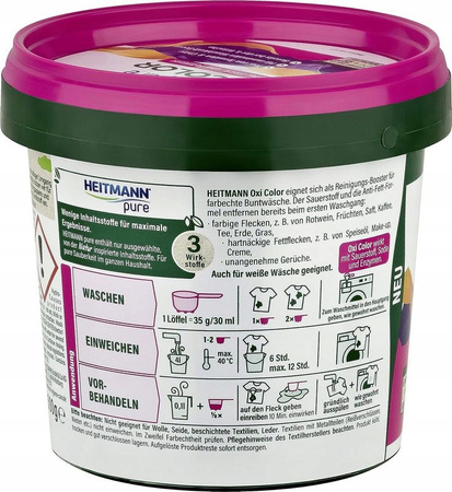 Heitmann Oxi Color Pure Odplamiacz w proszku 500 g