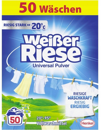 Proszek do prania uniwersalnego Weisser Riese 50 prań DE