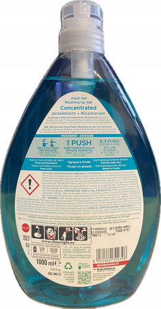 DUAL POWER PŁYN DO NACZYŃ 1000ML BICARBONATO SODA /NIEBIESKI/