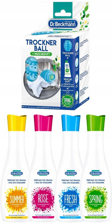 Dr Beckmann kula do suszarek + zestaw MIX 4 zapachów perfum