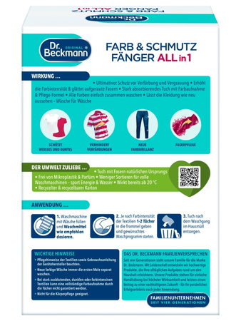 Dr. Beckmann chusteczki wyłapujące kolor 40 szt DE