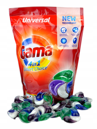 Kapsułki do prania Gama Smart Choice 4 in 1 universal 60 sztuk