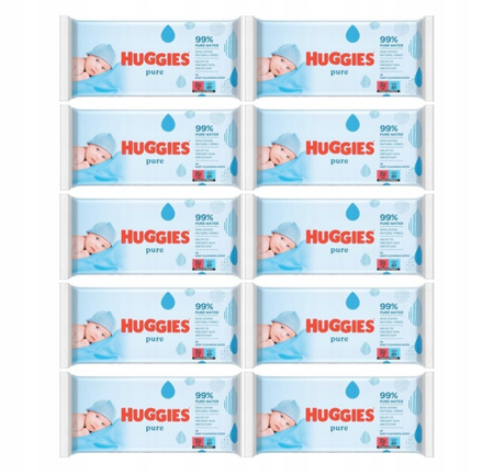 Chusteczki nawilżane HUGGIES Pure 10szt