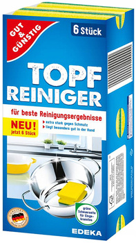 G&G EDEKA Zmywaki kuchenne profilowane 6 sztuk Niemieckie DE