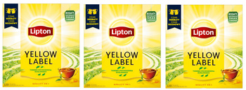 Herbata ekspresowa LIPTON YELLOW LABEL 120 torebek ZESTAW 3 SZT.