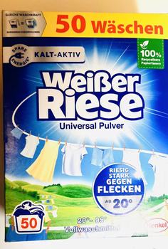 Proszek do prania uniwersalnego Weisser Riese 50 prań DE