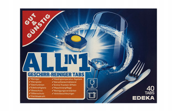 Tabletki do zmywarki all in one (wszystko w jednym) G&G 40 szt.