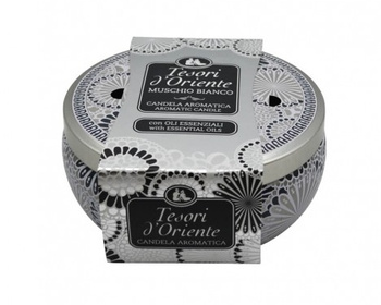 Tesori d’Oriente Świeca zapachowa Białe Piżmo 1 szt. 200g