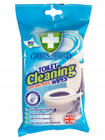 Chusteczki nawilżane celuloza Green Shield w opakowaniu 40 szt. biały